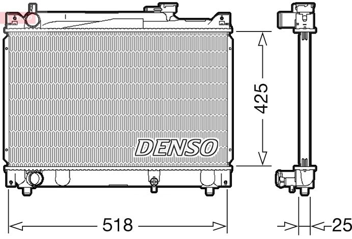 DENSO hűtő, motorhűtés DRM47030