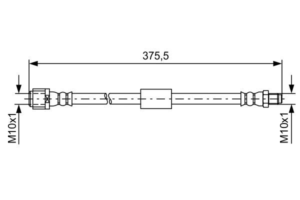 BOSCH гальмівний шланг задній W212, C218