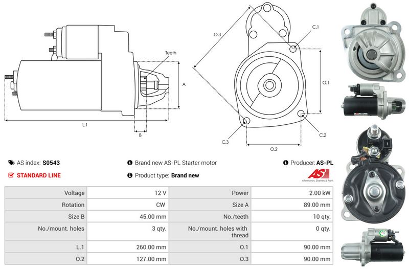 AS-PL S0543 Starter