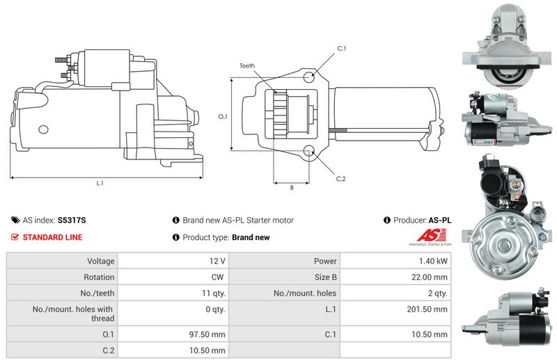 AS-PL S5317S Starter