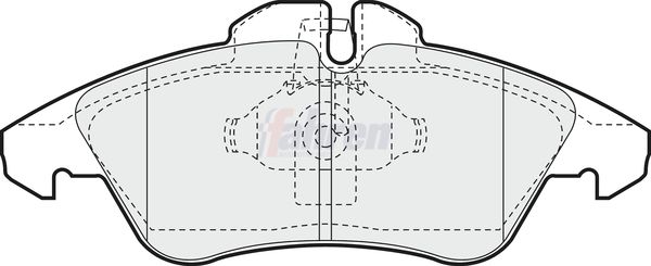 Fahren Brake Pad Set, disc brake FBP3024