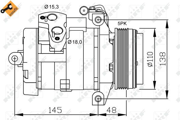 NRF 32432 Compressor, air conditioning