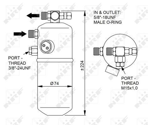 NRF 33340 Dryer, air conditioning