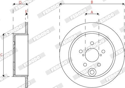 FERODO DDF2560C Brake Disc