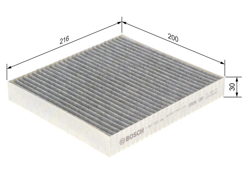 BOSCH 1 987 432 416 Filter, cabin air