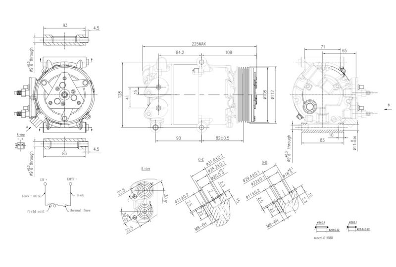 HELLA 8FK 366 200-571 Compressor, air conditioning