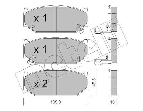 Plaquettes+de+frein+à+disque METELLI 22-0897-0