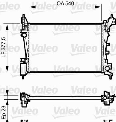 VALEO Radiateur 735042