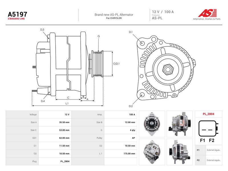 Generaator, AS-PL A5197