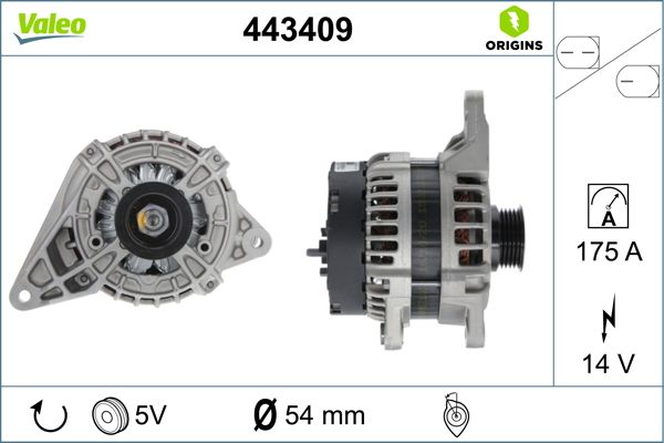 VALEO Dynamo / Alternator 443409