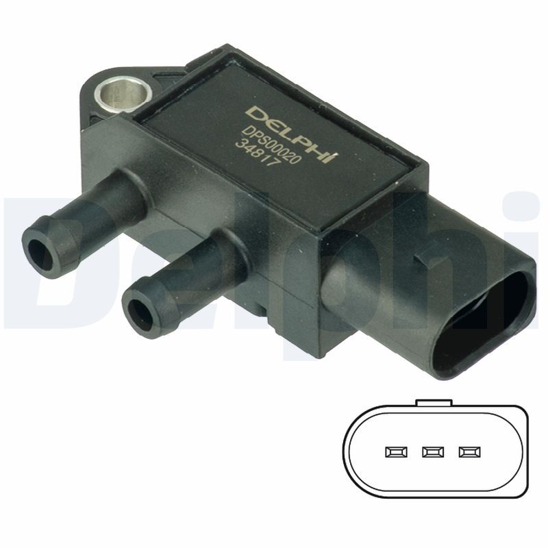 Delphi Sensor, exhaust pressure DPS00020