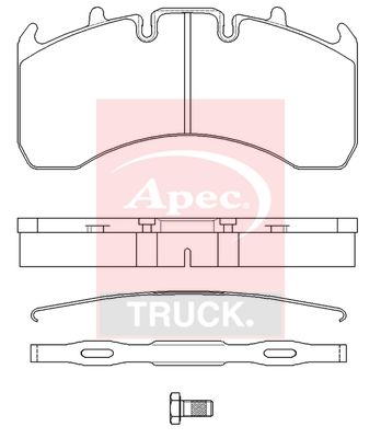 APEC Brake Pad Set, disc brake PAD29177K