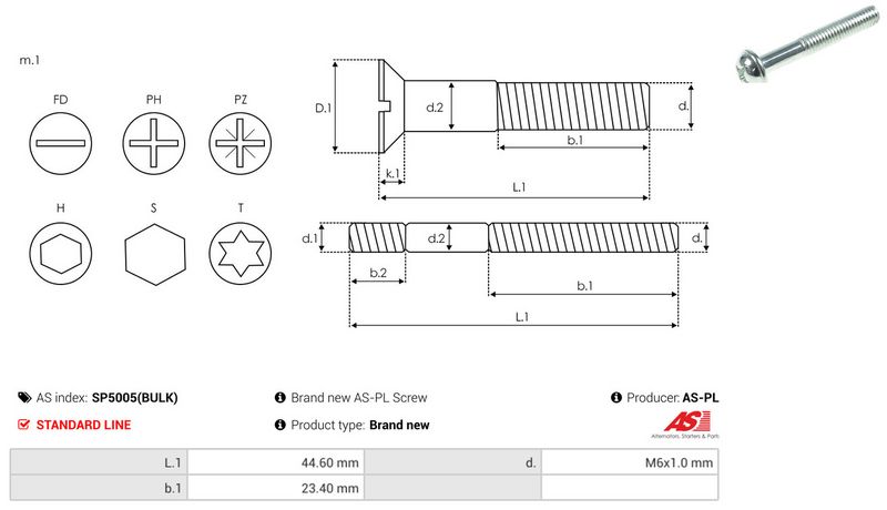 AS-PL SP5005(BULK) Repair Set, alternator