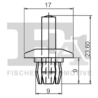 FA1 11-20013.5 Clip, trim/protection strip