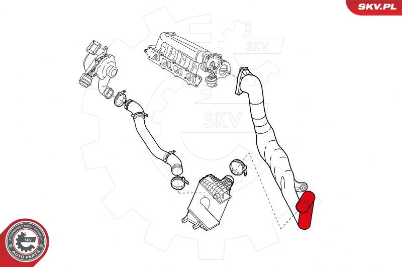 ESEN SKV 24SKV929 Charge Air Hose