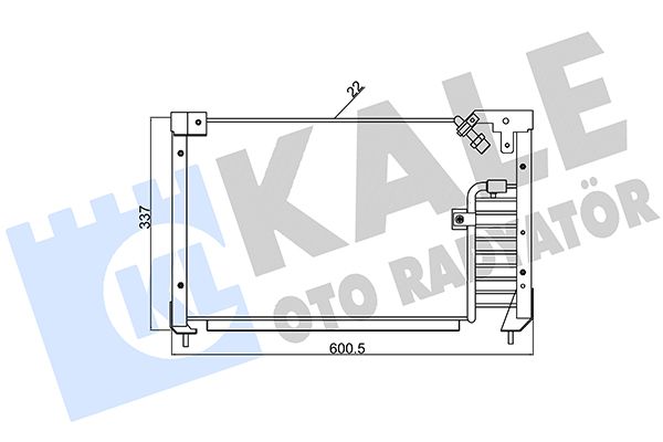 KALE OTO RADYATÖR 387400 - Condenser, air conditioning