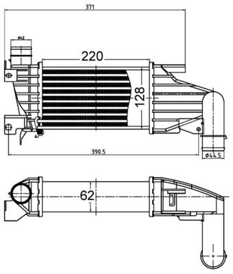 MAHLE Intercooler, inlaatluchtkoeler CI 514 000S