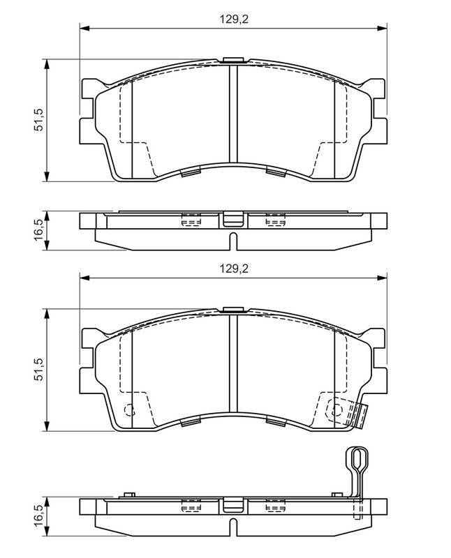 BOSCH Plaquettes de frein à disque 0 986 494 146