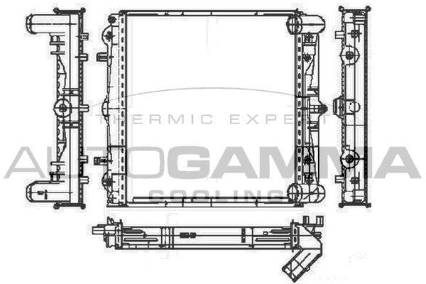 AUTOGAMMA hűtő, motorhűtés 104113