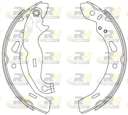 Комплект гальмівних колодок, Roadhouse 4278.00