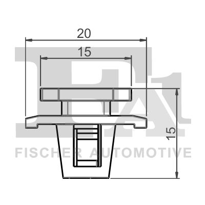 FA1 79-40038.5 Clip, trim/protection strip