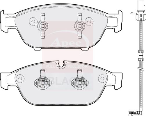 APEC Brake Pad Set, disc brake PAD1810B