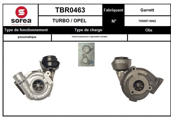Compresor,sistem de supraalimentare TBR0462 EAI