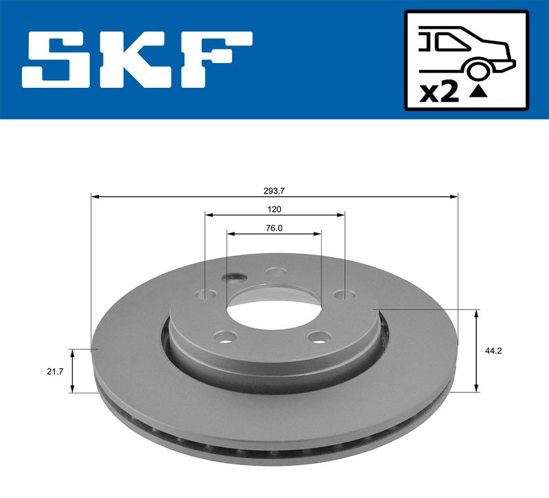 SKF VKBD 90042 V2 Brake Disc