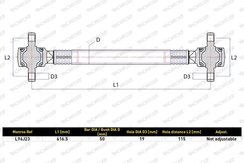 Řídicí páka, zavěšení kol L96J23