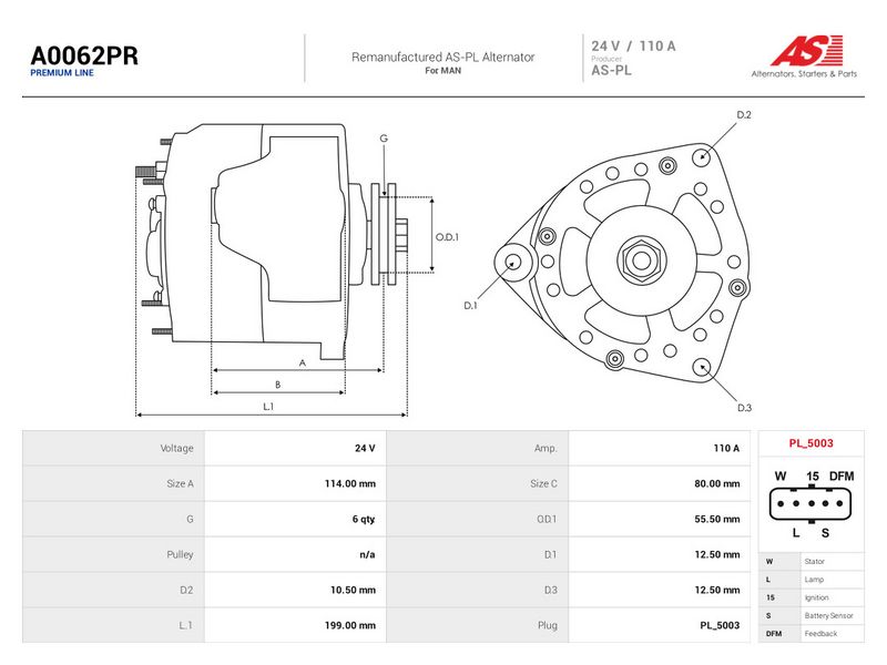 This part match OEM code: 51261019270