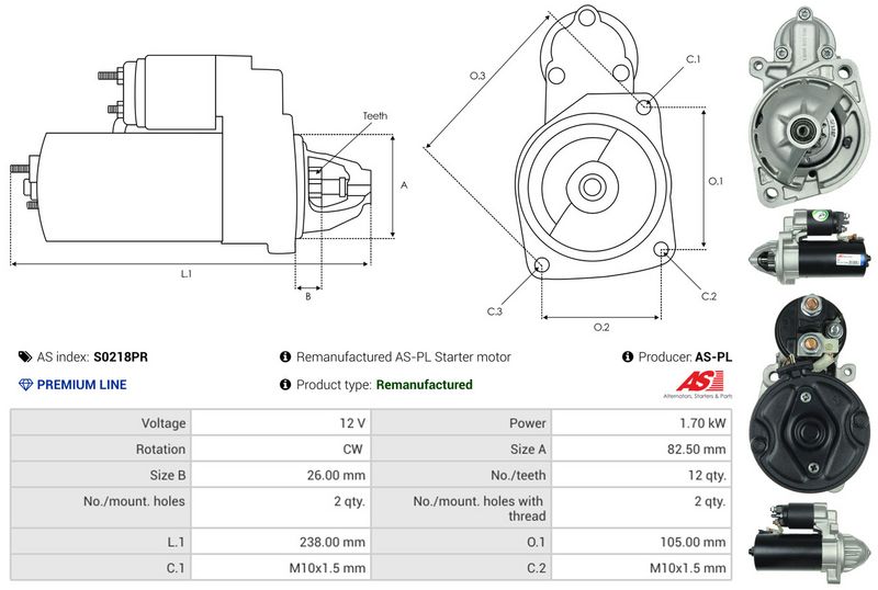 AS-PL S0218PR Starter