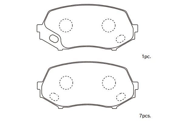 Kavo Parts Stabdžių trinkelių rinkinys, diskinis stabdys