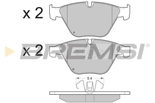 Гальмівні колодки пер. BMW 3 (E90)/5 (E60)/7 (E65) 02-13 (ATE)