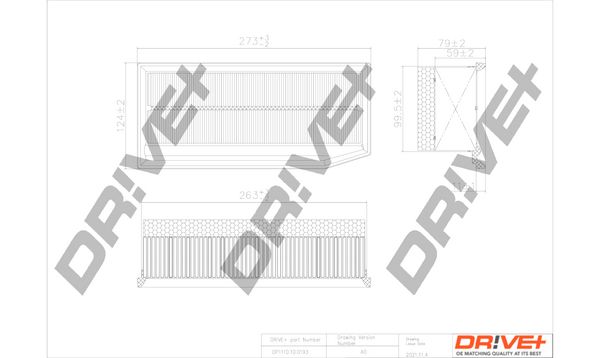 Повітряний фільтр, Dr!Ve+ DP1110.10.0193