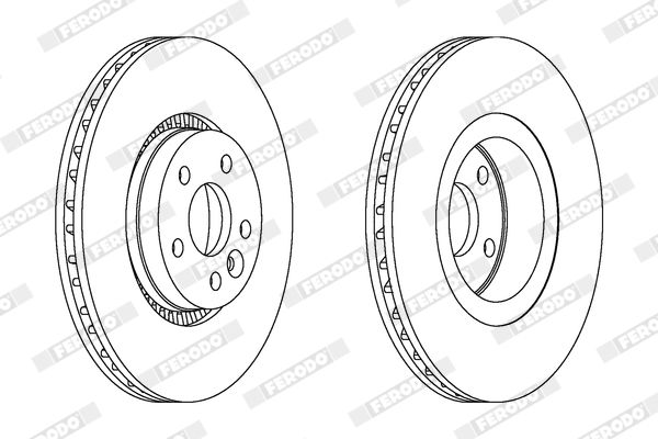 Гальмівний диск, Ferodo DDF1607C-1