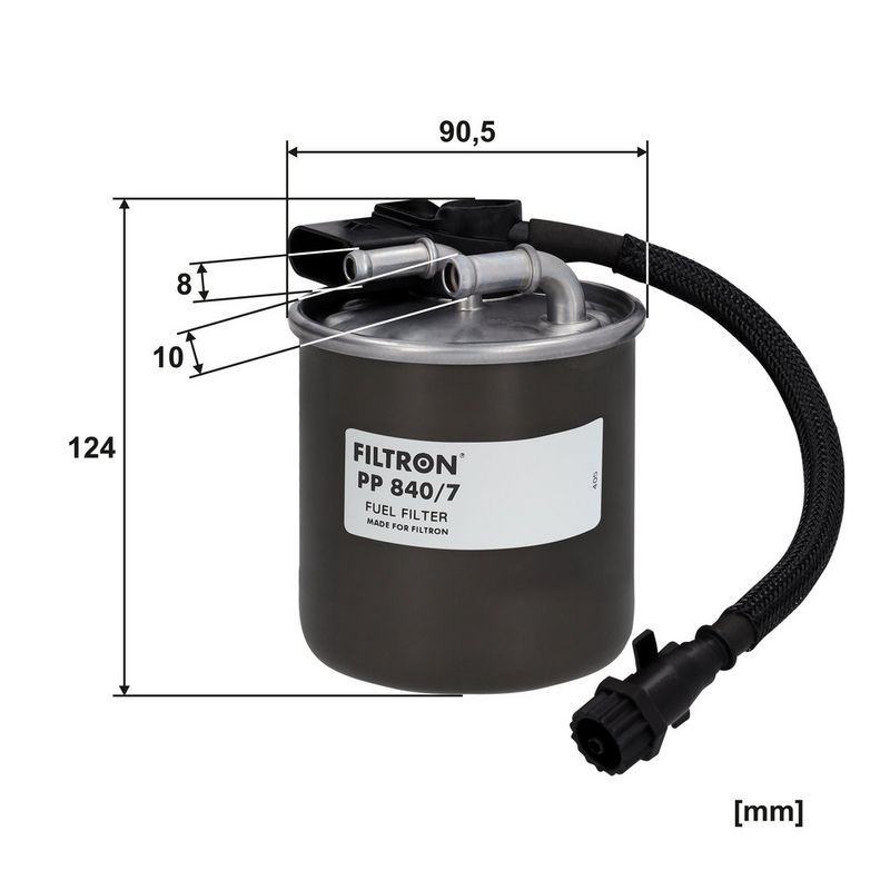 Kütusefilter, FILTRON PP 840, 7