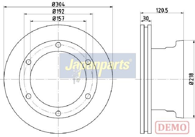 спирачен диск JAPANPARTS