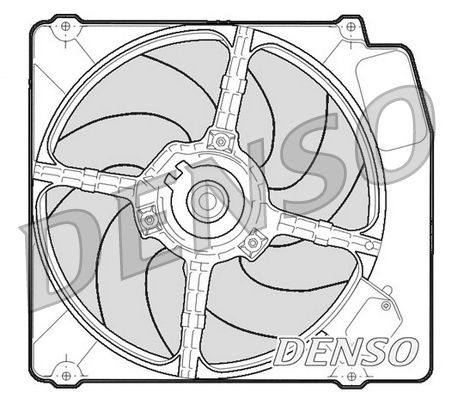 DENSO ventilátor, motorhűtés DER01203