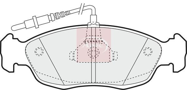 APEC Brake Pad Set, disc brake PAD814