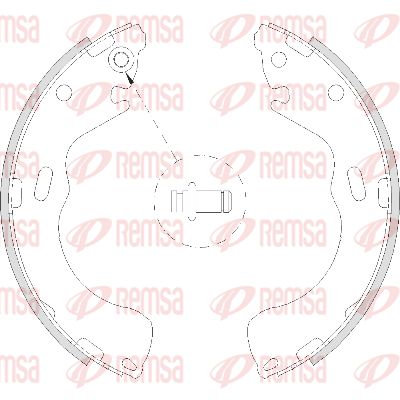 Комплект гальмівних колодок, Remsa 4210.00