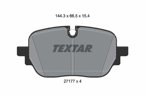 TEXTAR 2717701 - Brake Pad Set, disc brake