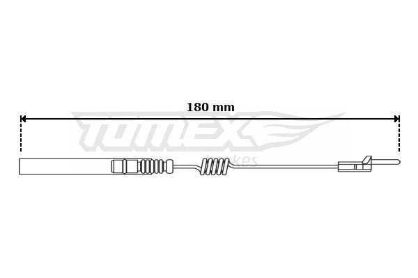 TOMEX Brakes figyelmezető kontaktus, fékbetétkopás TX 31-14