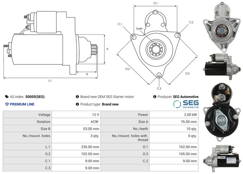 AS-PL S0005(SEG) Starter