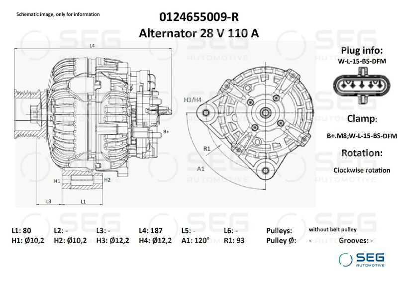 generátor 0124655009-R