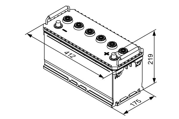 BOSCH 0 092 T30 730 Starter Battery