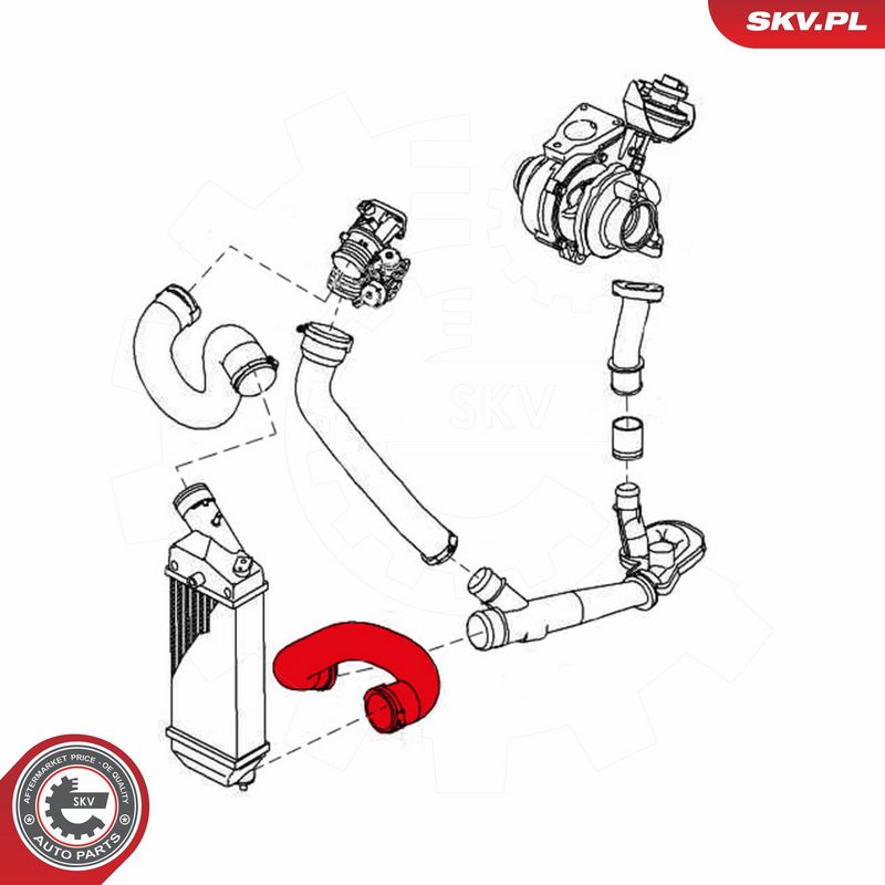 ESEN SKV 43SKV003 Charge Air Hose