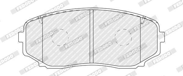 FERODO FDB5433 Brake Pad Set, disc brake