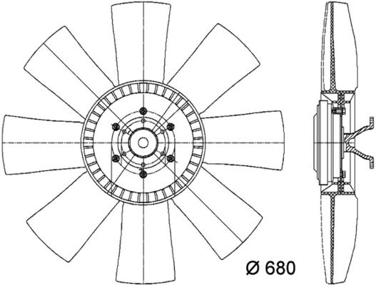 MAHLE CFF 434 000P Fan, engine cooling