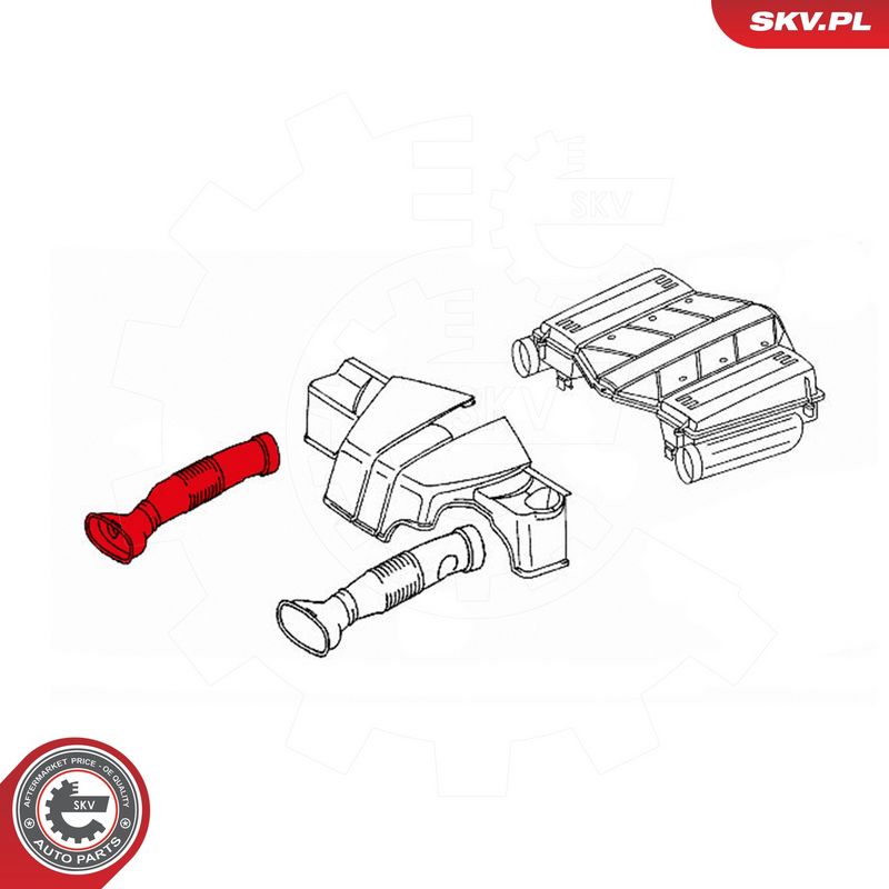 Õhutoru, õhufilter, ESEN SKV 43SKV918