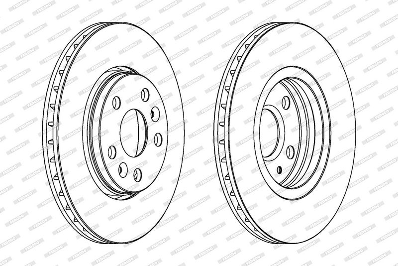 FERODO Disque de frein DDF1733